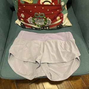 Lululemon shorts, lavender, size 6
